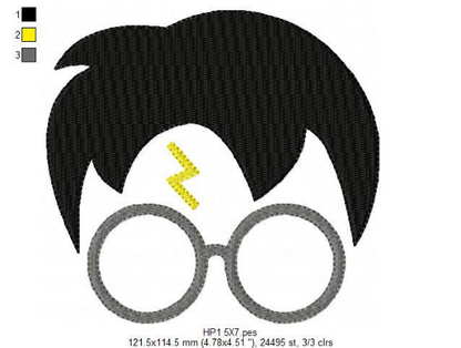 Harry Potter embroidery design machine embroidery pattern