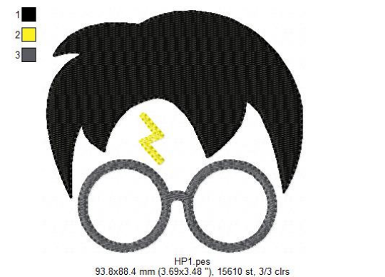 Harry Potter embroidery design machine embroidery pattern