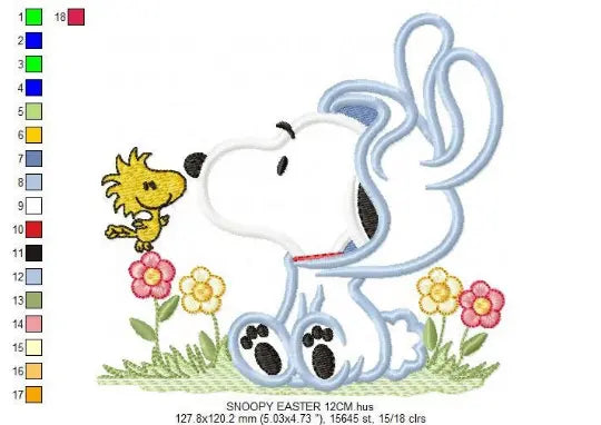 Snoopy embroidery design machine embroidery pattern Marcia Embroidery