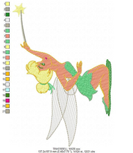 Load image into Gallery viewer, Tinkerbell embroidery design machine embroidery pattern
