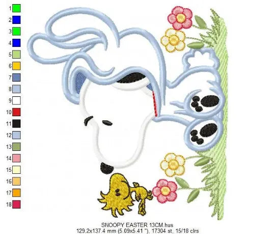 Snoopy embroidery design machine embroidery pattern Marcia Embroidery