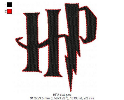 Harry Potter embroidery design machine embroidery pattern