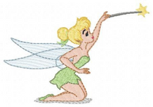 Load image into Gallery viewer, Tinkerbell embroidery design machine embroidery pattern
