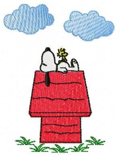 Snoopy embroidery design machine embroidery pattern