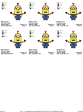 Cargar imagen en el visor de la galería, Minion set embroidery design machine embroidery pattern
