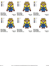 Carica l&#39;immagine nel visualizzatore di Gallery, Minion set embroidery design machine embroidery pattern
