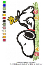 Carica l&#39;immagine nel visualizzatore di Gallery, Snoopy embroidery design machine embroidery pattern
