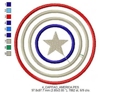 Heroes logos embroidery design machine embroidery pattern Marcia Embroidery