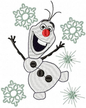 Load image into Gallery viewer, Olaf embroidery design machine embroidery pattern
