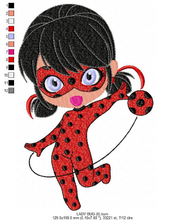 Cargar imagen en el visor de la galería, Ladybug embroidery design machine embroidery pattern
