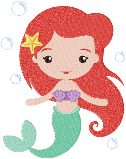 Disney Princess embroidery design machine embroidery pattern - Elsa, Anna, Ariel, Moana and Elena