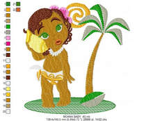 Charger l&#39;image dans la galerie, Princess Moana embroidery design machine embroidery pattern

