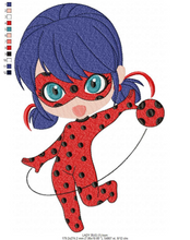 Cargar imagen en el visor de la galería, Ladybug embroidery design machine embroidery pattern
