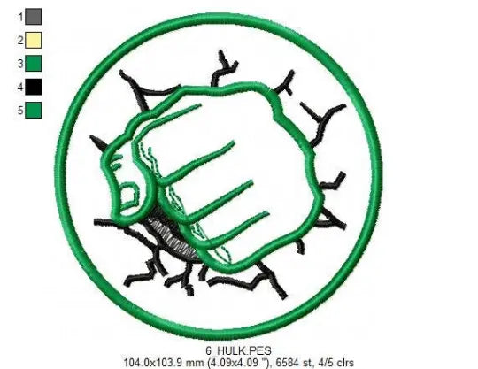 Heroes logos embroidery design machine embroidery pattern Marcia Embroidery