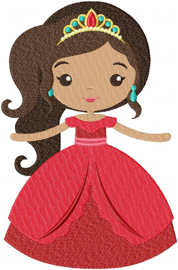 Disney Princess embroidery design machine embroidery pattern - Elsa, Anna, Ariel, Moana and Elena