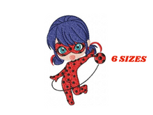 Cargar imagen en el visor de la galería, Ladybug embroidery design machine embroidery pattern
