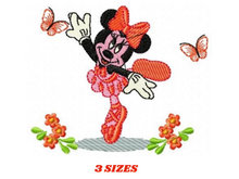 Laden Sie das Bild in den Galerie-Viewer, Minnie embroidery design machine embroidery pattern
