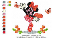 Charger l&#39;image dans la galerie, Minnie embroidery design machine embroidery pattern
