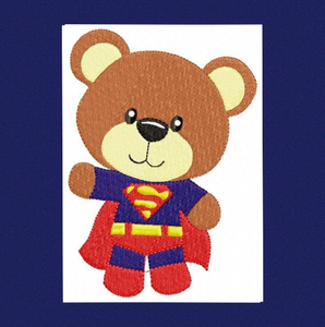 Heroes Bears embroidery design machine embroidery pattern