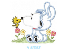 Cargar imagen en el visor de la galería, Snoopy embroidery design machine embroidery pattern
