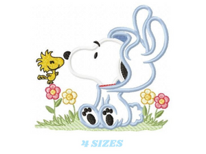 Snoopy embroidery design machine embroidery pattern