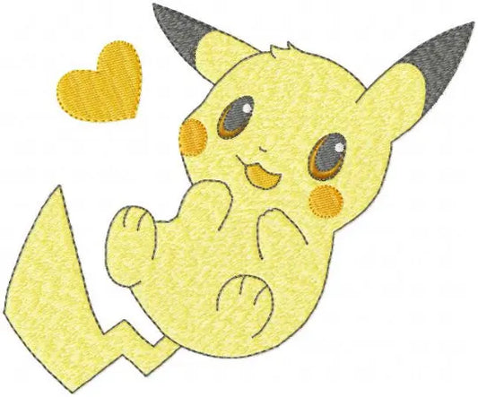 Pikachu embroidery design machine embroidery pattern Marcia Embroidery