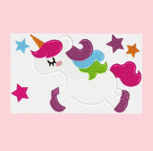 Cargar imagen en el visor de la galería, Unicorn embroidery designs - Baby girl embroidery design machine embroidery pattern - instant download - magical fantasy embroidery file
