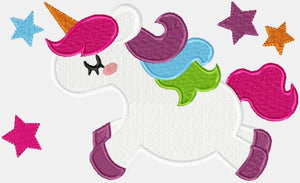 Unicorn embroidery designs - Baby girl embroidery design machine embroidery pattern - instant download - magical fantasy embroidery file