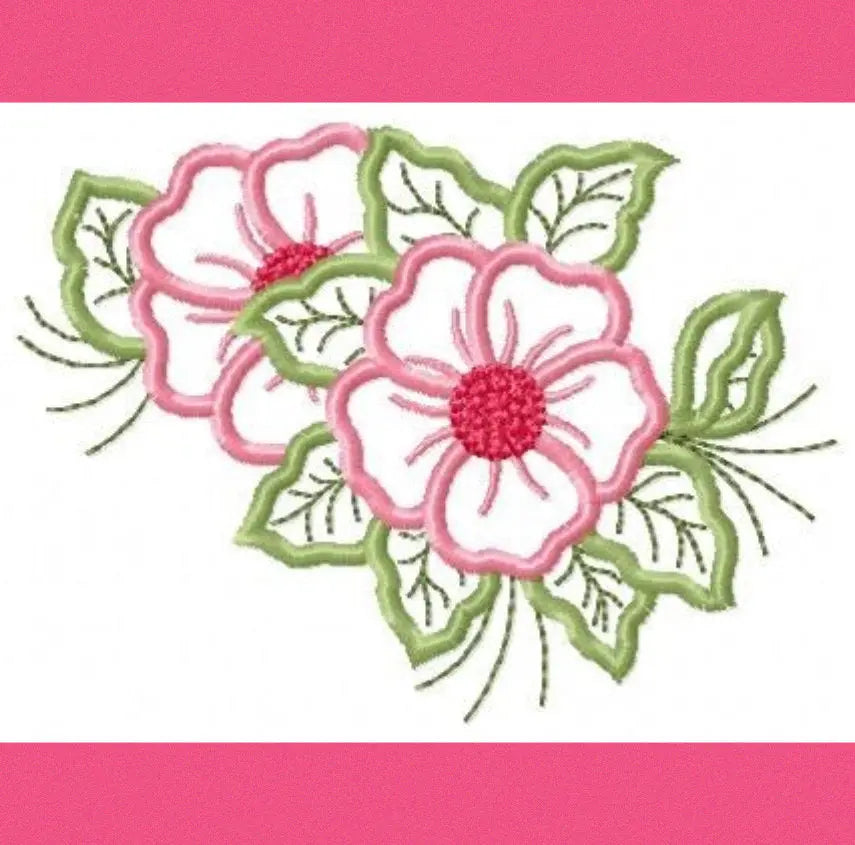 Flowers embroidery designs - Flower embroidery design machine embroidery pattern - floral applique flower applique - flower embroidery file Marcia Embroidery