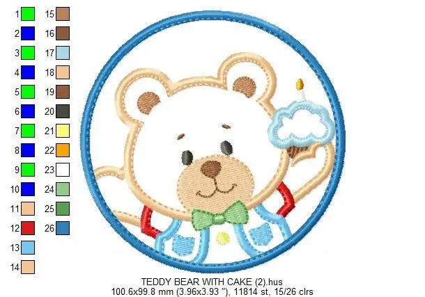 Bear embroidery designs - Teddy embroidery design machine embroidery pattern - Teddy bear applique - boy embroidery file instant download Marcia Embroidery