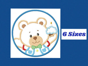 Bear embroidery designs - Teddy embroidery design machine embroidery pattern - Teddy bear applique - boy embroidery file instant download