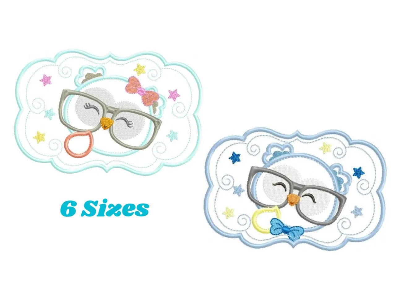 Owl embroidery design - Owl with glasses embroidery design machine embroidery pattern - Nursery embroidery file - owl applique teacher Marcia Embroidery