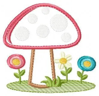 Mushroom embroidery designs - Forest Toadstool embroidery design machine embroidery pattern - Fantasy embroidery file - Instant download pes Marcia Embroidery