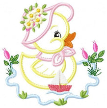 Cargar imagen en el visor de la galería, Duck embroidery design - Animal embroidery designs machine embroidery pattern - boy embroidery file - baby girl embroidery duck applique
