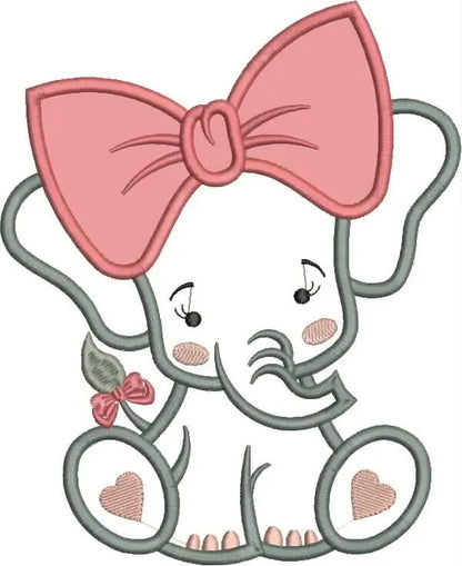Elephant embroidery designs - Animal embroidery design machine embroidery pattern - Baby girl embroidery file - elephant applique design Marcia Embroidery