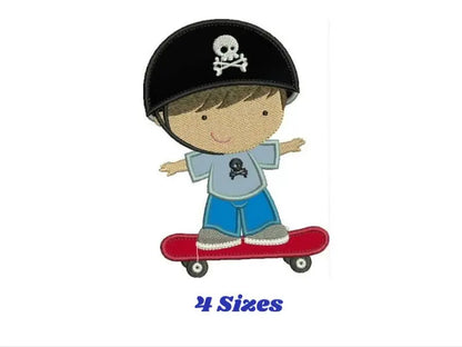Skate embroidery designs - Skateboard embroidery design machine embroidery pattern - boy embroidery file -  sport applique design download Marcia Embroidery