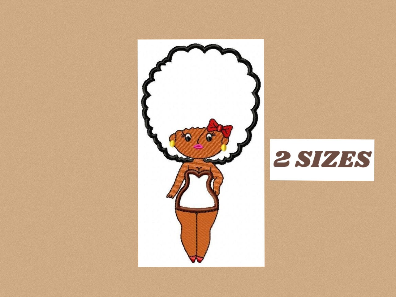Afro american embroidery designs - Curly hair girl embroidery design machine embroidery pattern - Afro Hair applique design instant download