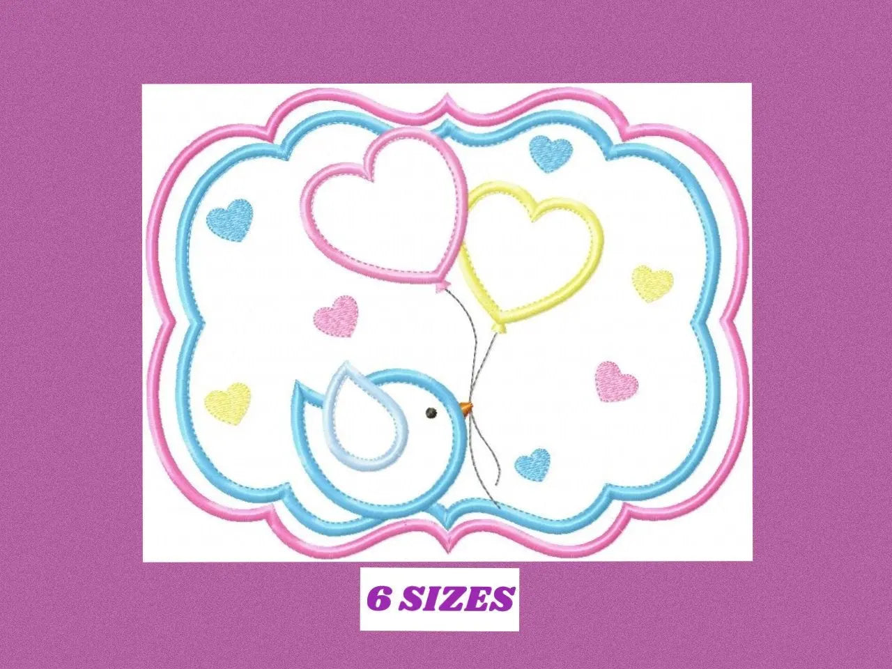 Bird embroidery designs - Newborn embroidery design machine embroidery pattern - instant download - Bird applique design girl embroidery Marcia Embroidery