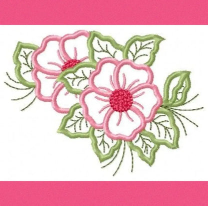 Flowers embroidery designs - Flower embroidery design machine embroidery pattern - floral applique flower applique - flower embroidery file Marcia Embroidery