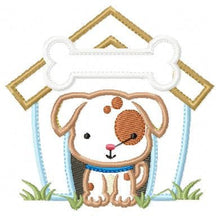 Laden Sie das Bild in den Galerie-Viewer, Dog embroidery designs - Doghouse embroidery design machine embroidery pattern - kid embroidery file - dog applique design Dog house design
