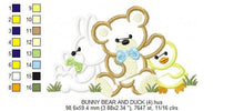 Carica l&#39;immagine nel visualizzatore di Gallery, Animals embroidery designs - Bear embroidery design machine embroidery pattern - rabbit embroidery file - duck embroidery applique design
