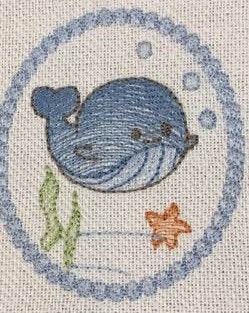 Sea Animal embroidery designs - Whale embroidery design machine embroidery pattern - Seahorse embroidery file - Jellyfish embroidery baby