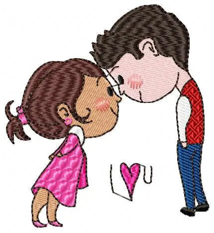 Love embroidery designs - Valentines embroidery design machine embroidery pattern - couple embroidery - romantic design girlfriend boyfriend Marcia Embroidery