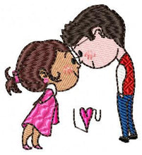 Cargar imagen en el visor de la galería, Love embroidery designs - Valentines embroidery design machine embroidery pattern - couple embroidery - romantic design girlfriend boyfriend
