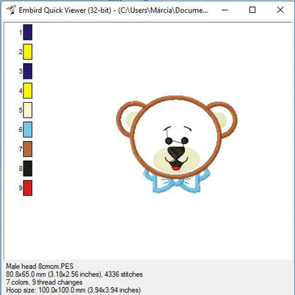 Bear embroidery designs - Teddy embroidery design machine embroidery pattern - Boy embroidery file girl embroidery - Bear applique design Marcia Embroidery