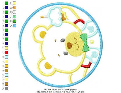 Bear embroidery designs - Teddy embroidery design machine embroidery pattern - Teddy bear applique - boy embroidery file instant download Marcia Embroidery
