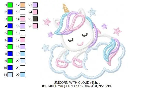 Unicorn embroidery designs - Baby Girl embroidery design machine embroidery pattern - Magical embroidery instant download - unicorn applique Marcia Embroidery