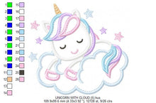 Carica l&#39;immagine nel visualizzatore di Gallery, Unicorn embroidery designs - Girl embroidery design machine embroidery pattern - Baby embroidery file - instant download unicorn applique
