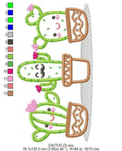 Cargar imagen en el visor de la galería, Cactus embroidery designs - Cactus vases embroidery design machine embroidery pattern - Vase embroidery file cactus applique design garden
