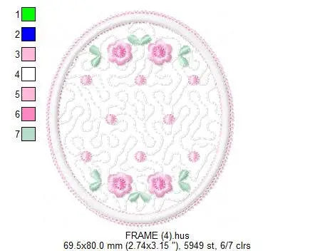 Frame embroidery designs - Quilt embroidery design machine embroidery pattern - baby girl embroidery file - quilt applique design roses Marcia Embroidery